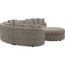 allegra light brown  pc living room   