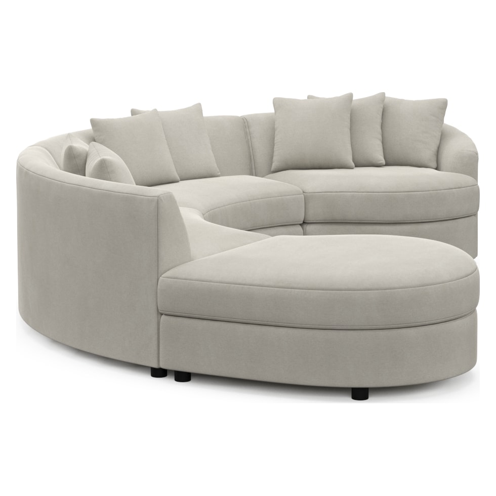 allegra neutral sectional   