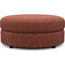 allegra red ottoman   
