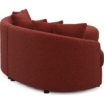 allegra red sectional   