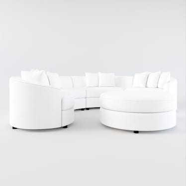 Allegra 4-Piece Sectional and Ottoman