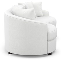 allegra white sectional   