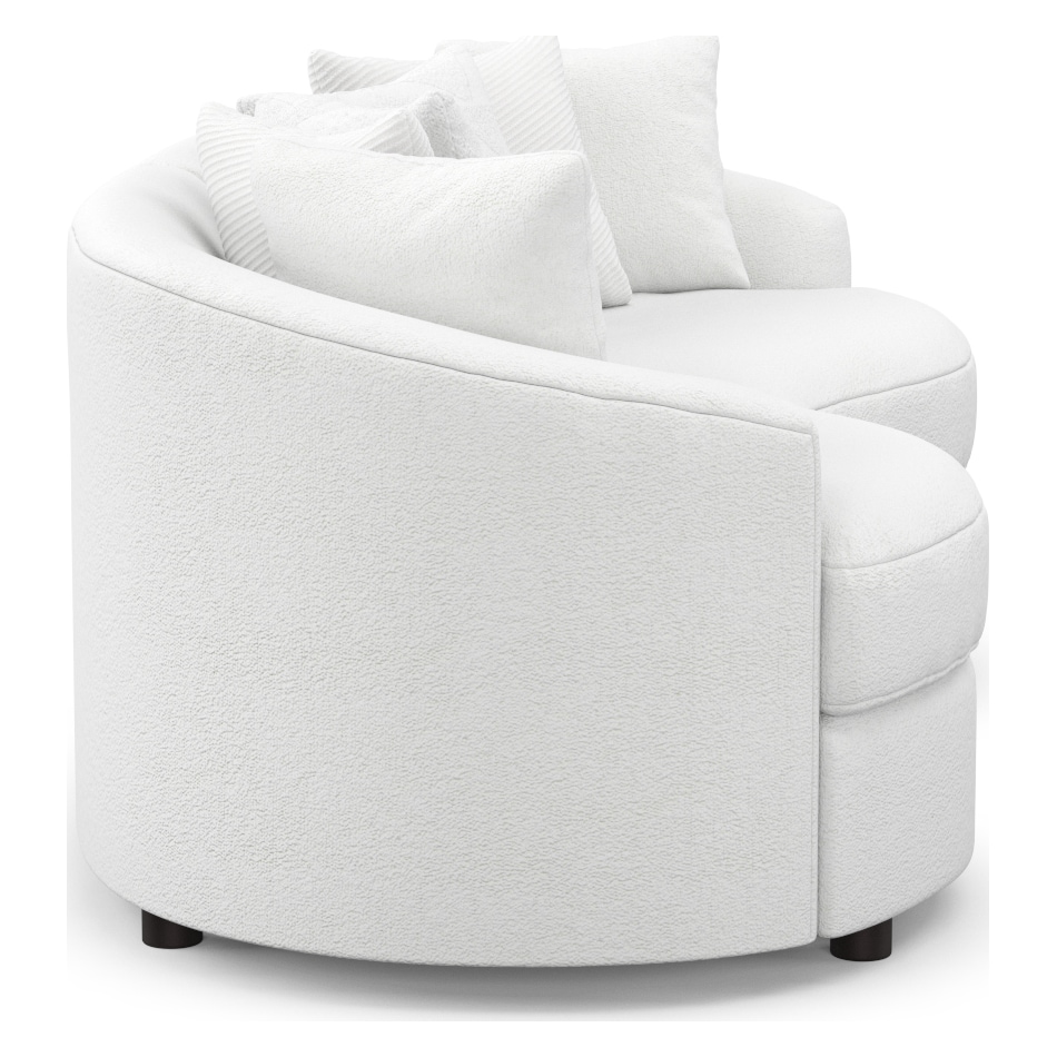 allegra white sectional   