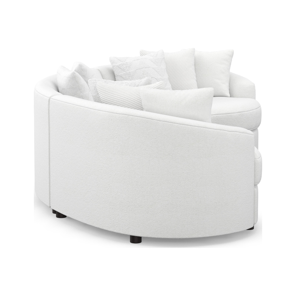 allegra white sectional   