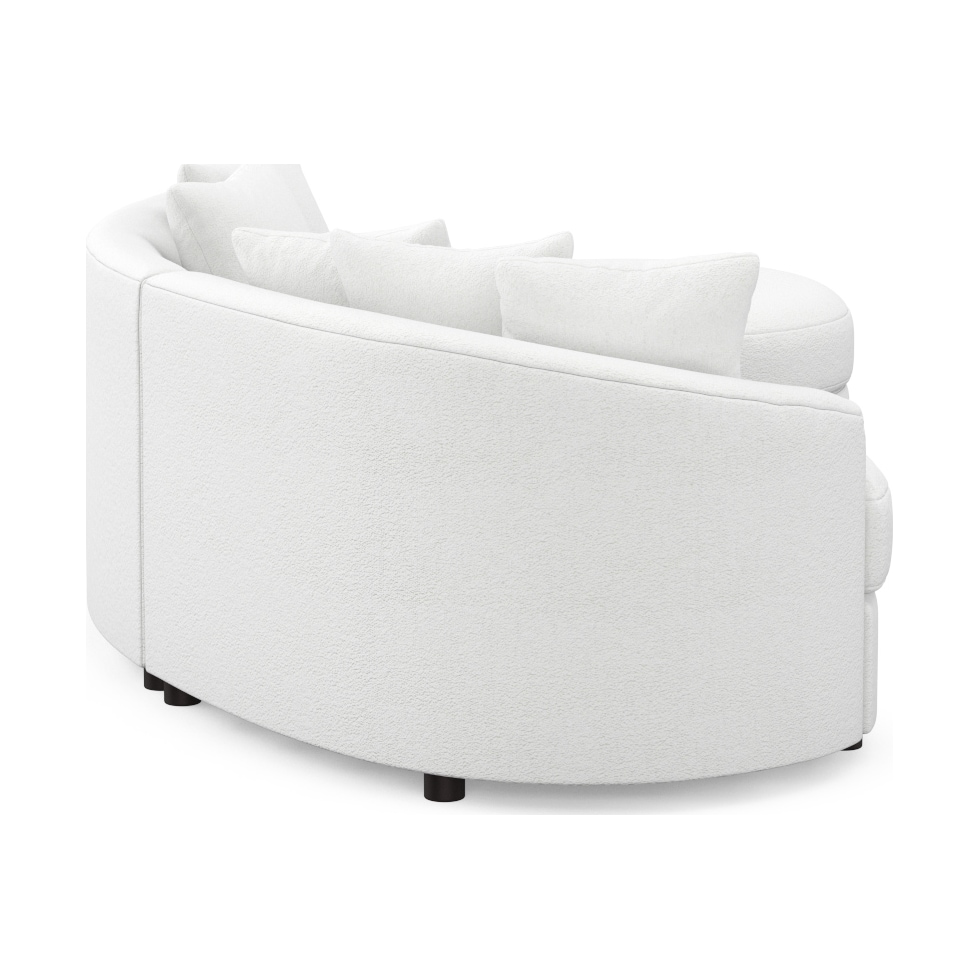 allegra white sectional   