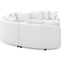 allegra white sectional   