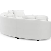 allegra white sectional   