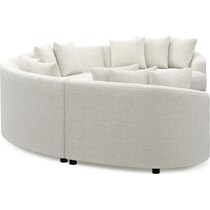 allegra white sectional   