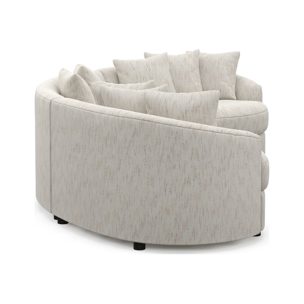 allegra white sectional   