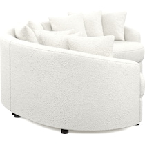 allegra white sectional   