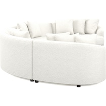 allegra white sectional   