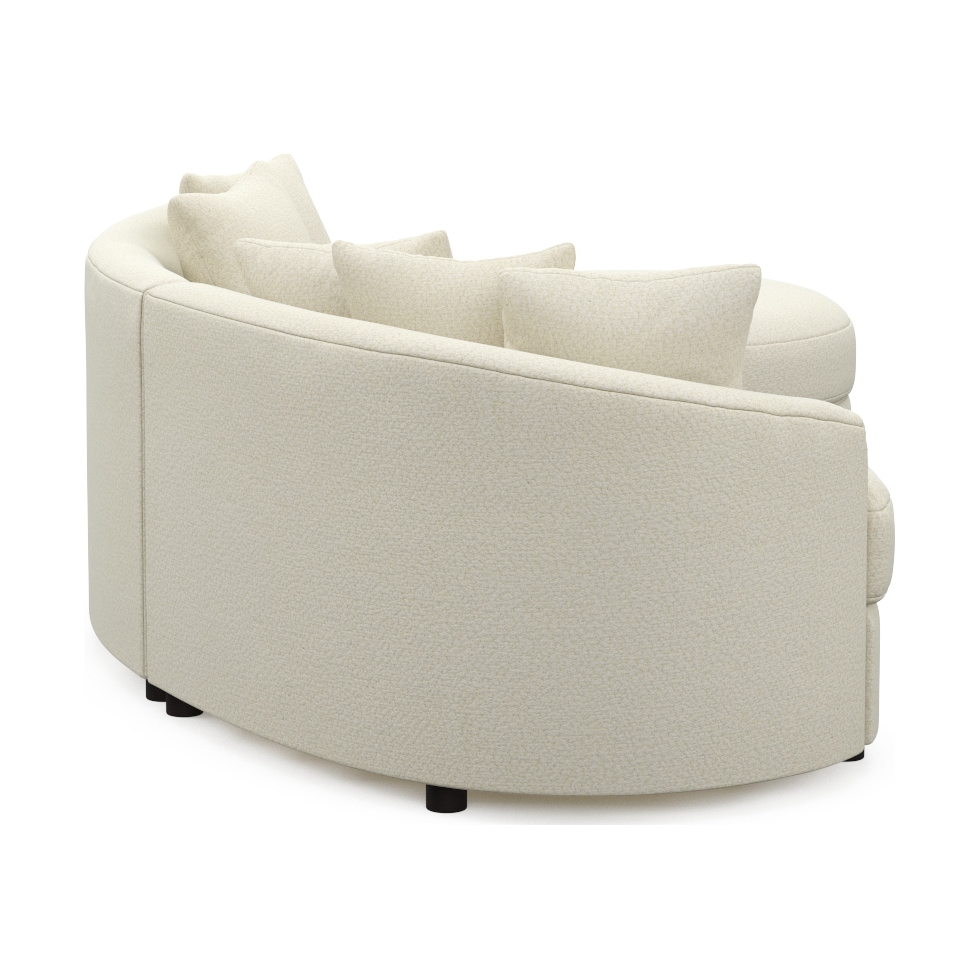 allegra white sectional   