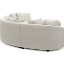 allegra white sectional   