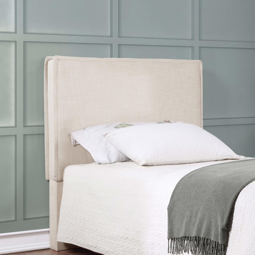 allison neutral twin headboard   