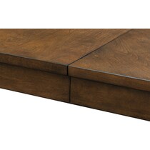 allister dark brown dining table   