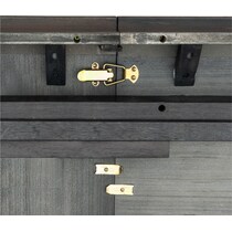 allister dark brown dining table   