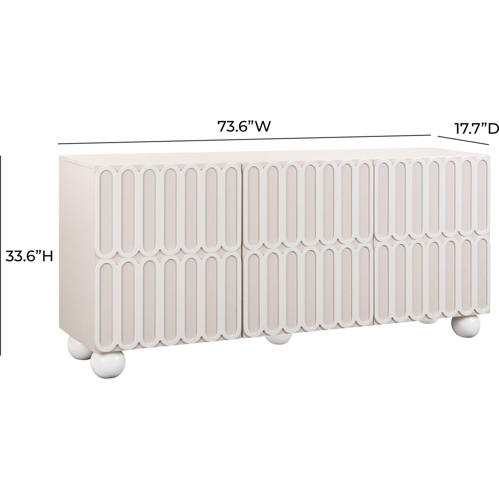 allora taupe buffet   