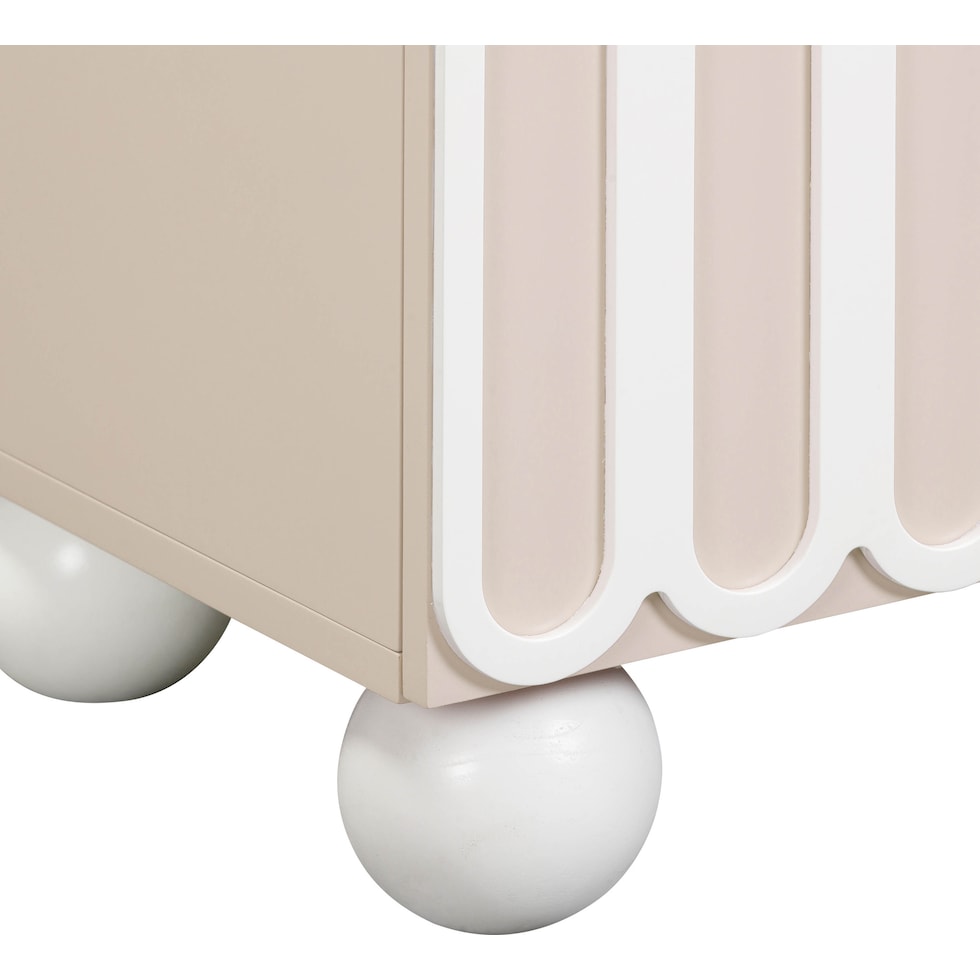 allora taupe nightstand   