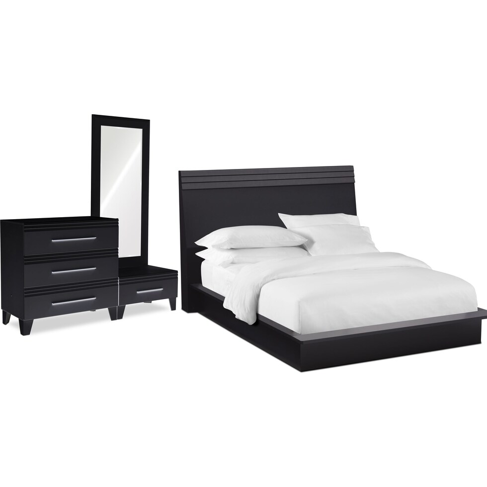 allori black  pc queen bedroom   