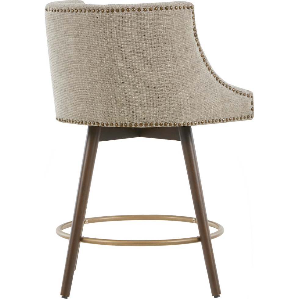 alma light brown counter height stool   