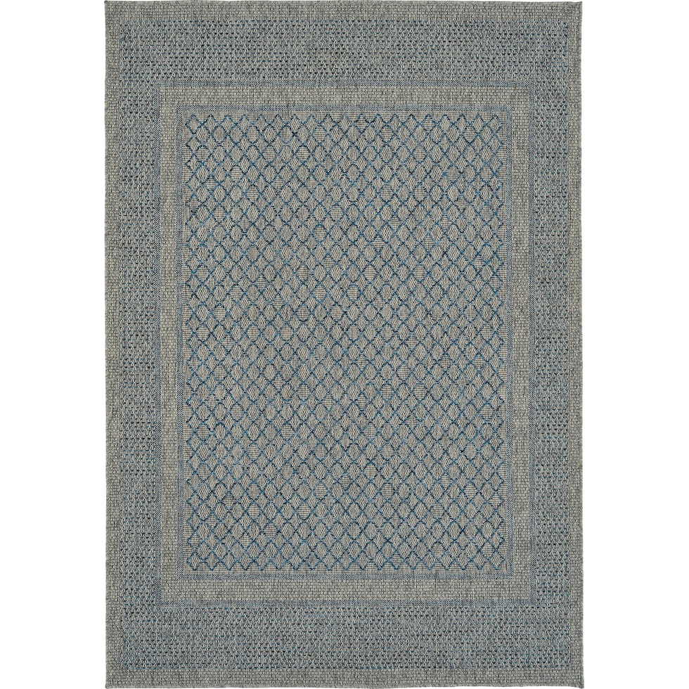 almeria blue outdoor area rug   