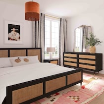 almos black king bed   