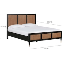 almos black king bed   