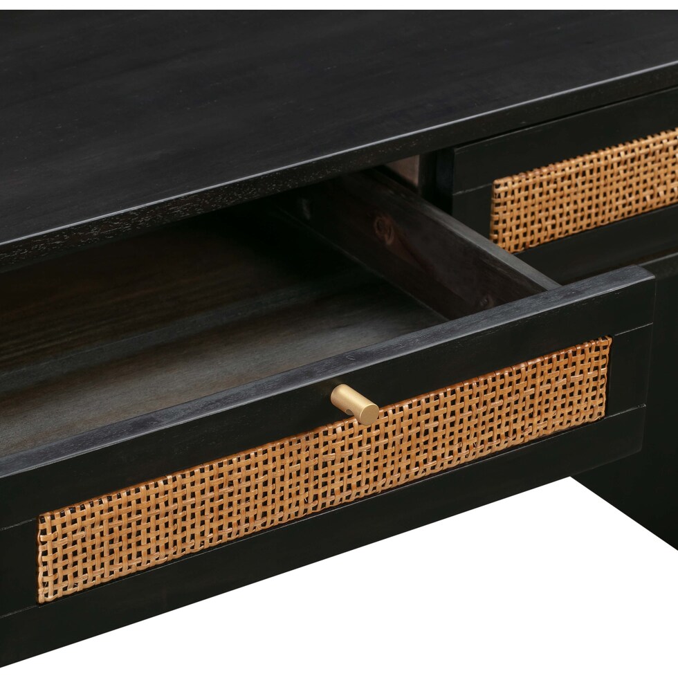 almos black natural desk   