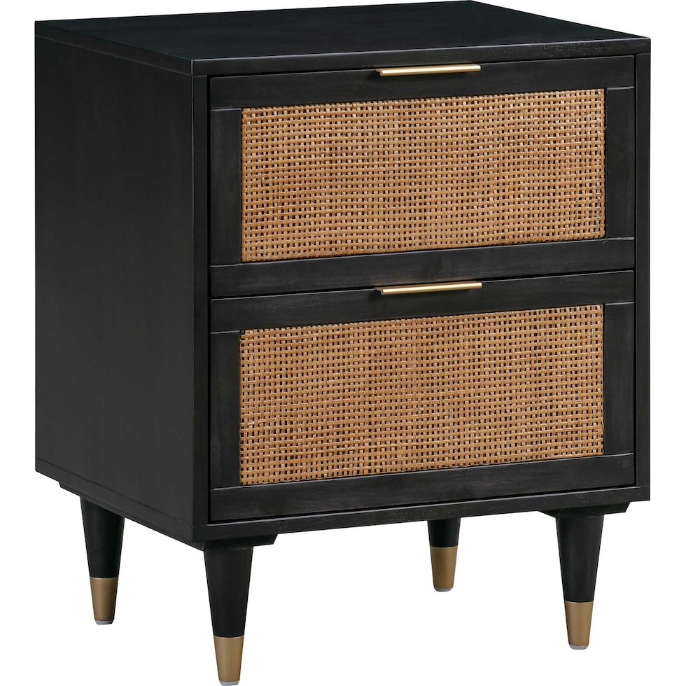 almos black nightstand   