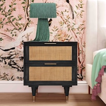 almos black nightstand   