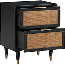 almos black nightstand   