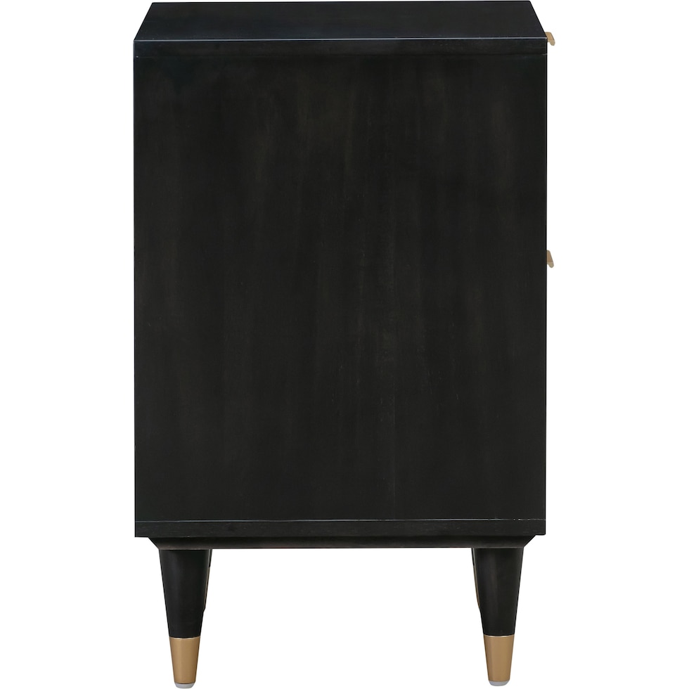 almos black nightstand   