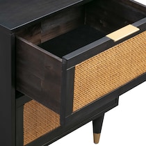 almos black nightstand   