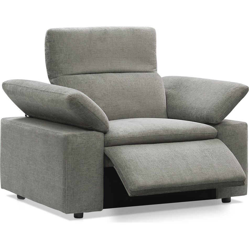 aloft gray power recliner   