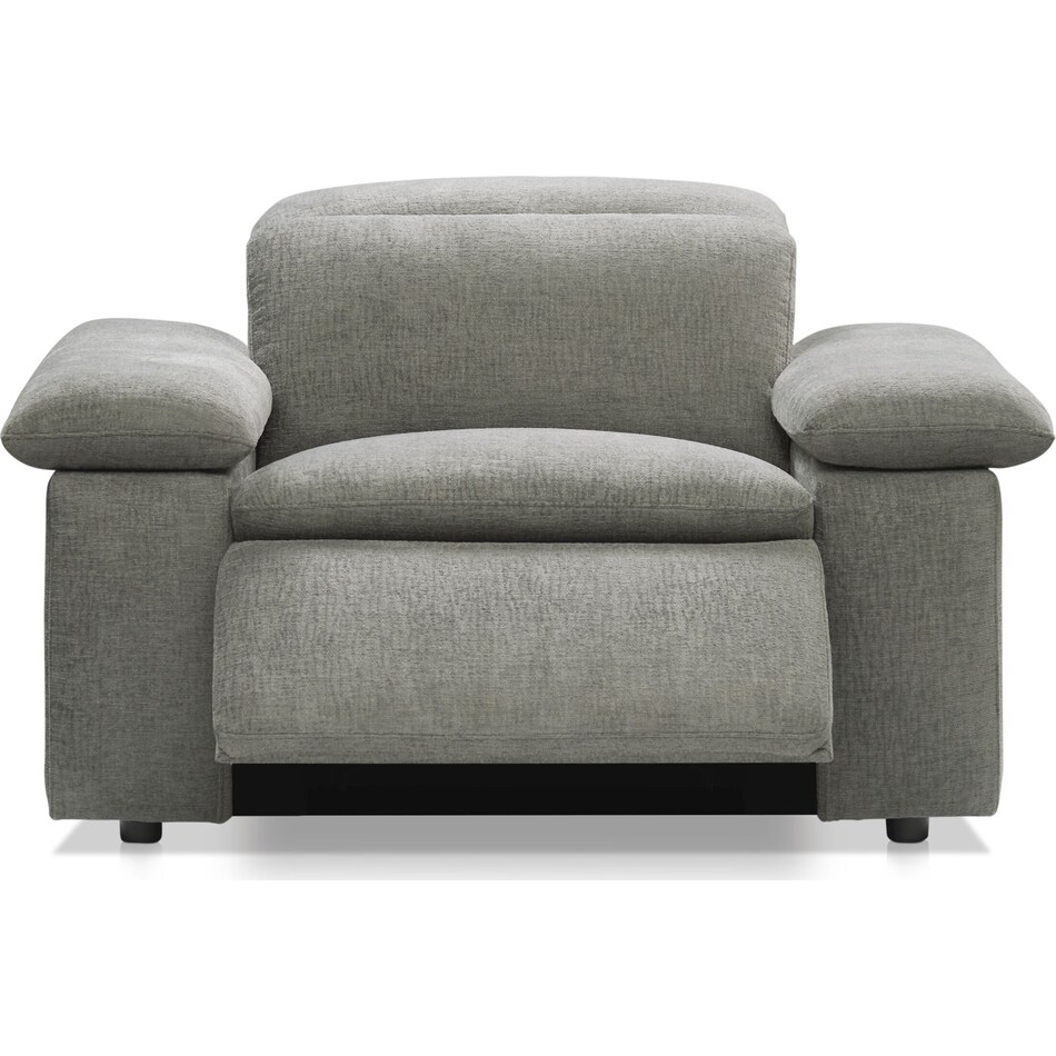 aloft gray power recliner   