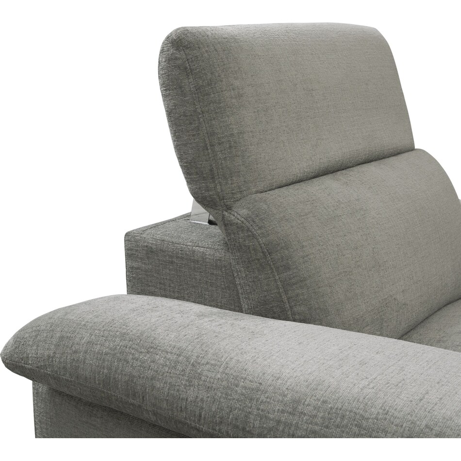 aloft gray power recliner   
