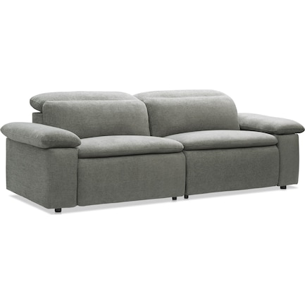 Aloft 2-Piece Dual-Power Reclining Sofa with 2 Reclining Seats - Charcoal