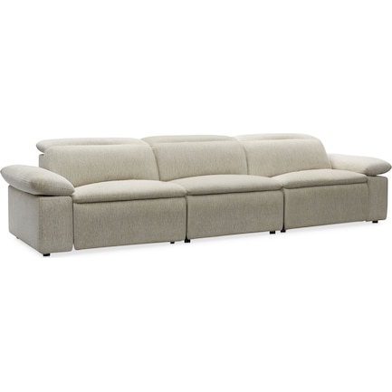 Aloft 3-Piece Dual-Power Reclining Sofa with 2 Reclining Seats - Ivory