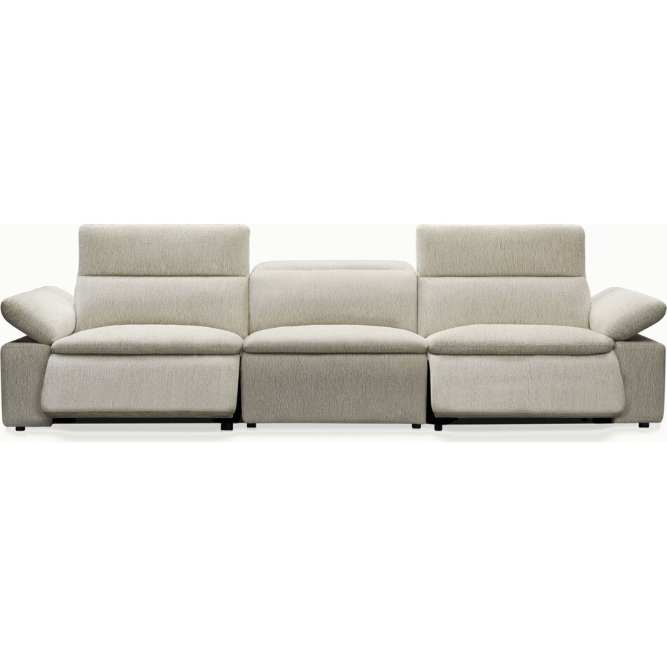 aloft white power reclining sofa   