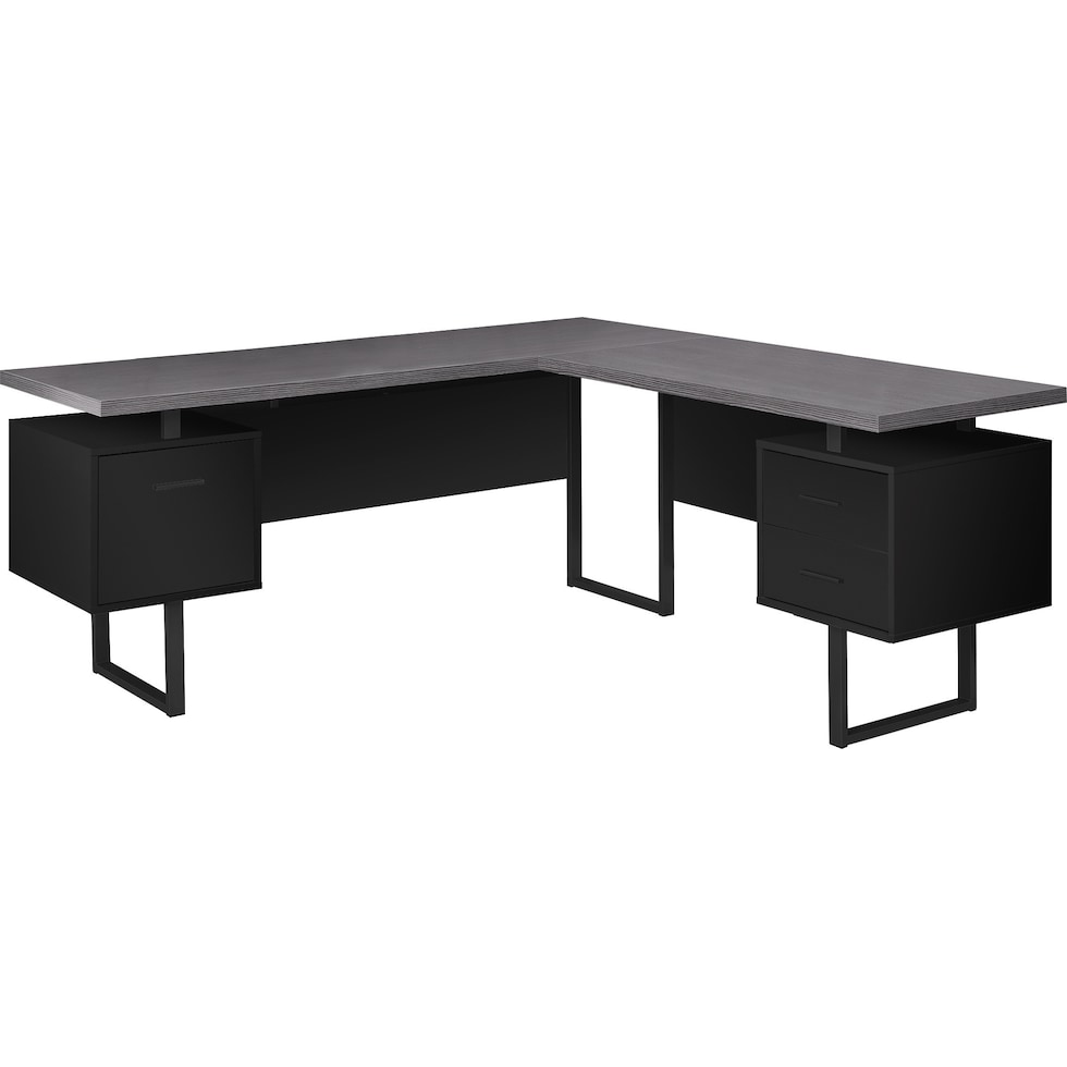 alonzo black desk   