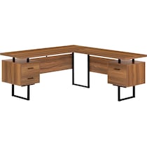 alonzo dark brown desk   