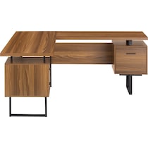 alonzo dark brown desk   