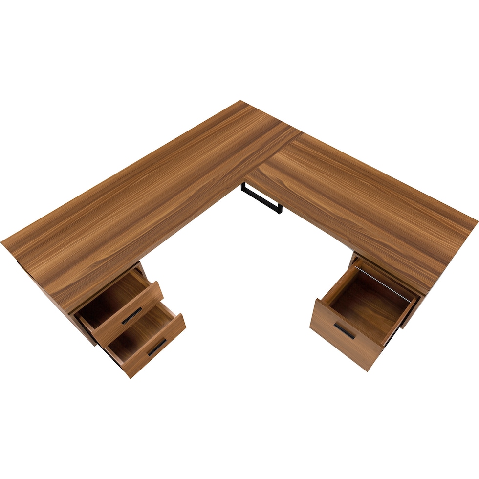 alonzo dark brown desk   