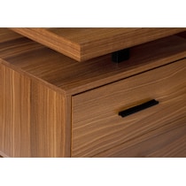 alonzo dark brown desk   
