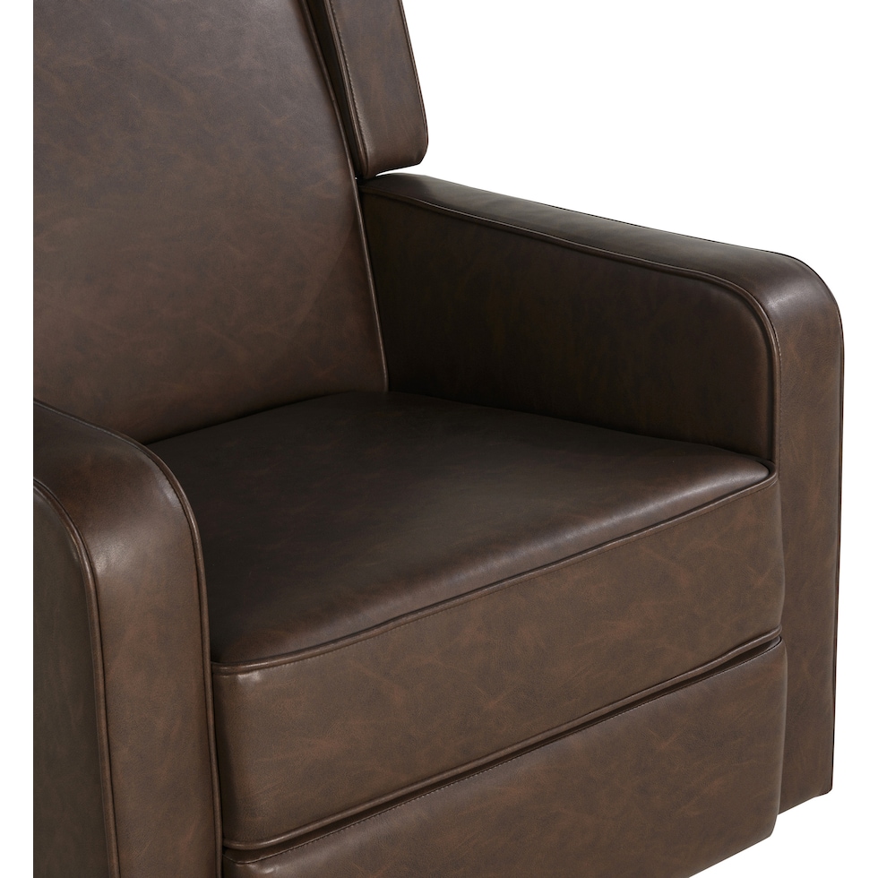 altari dark brown recliner   