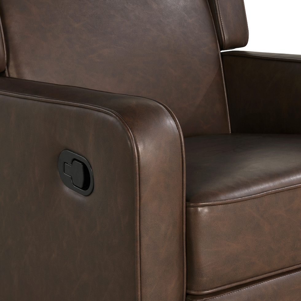 altari dark brown recliner   