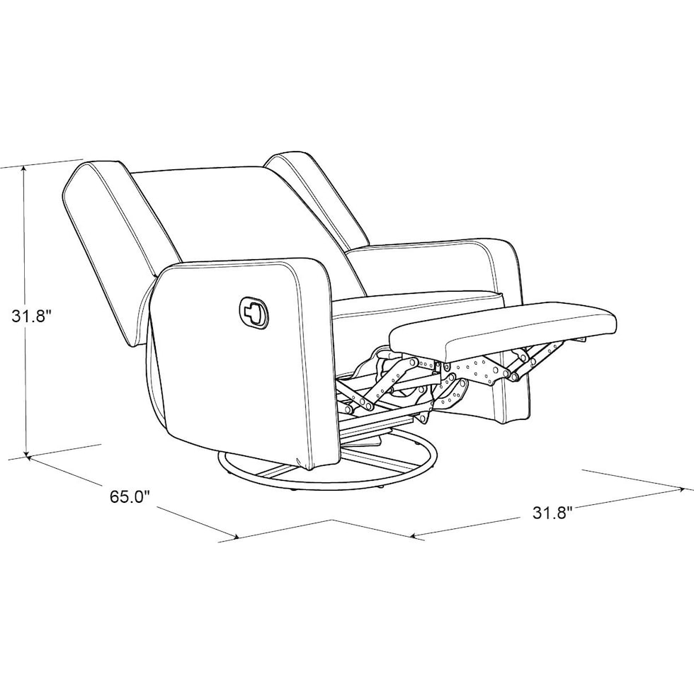 altari light brown recliner   