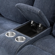 alto blue loveseat   