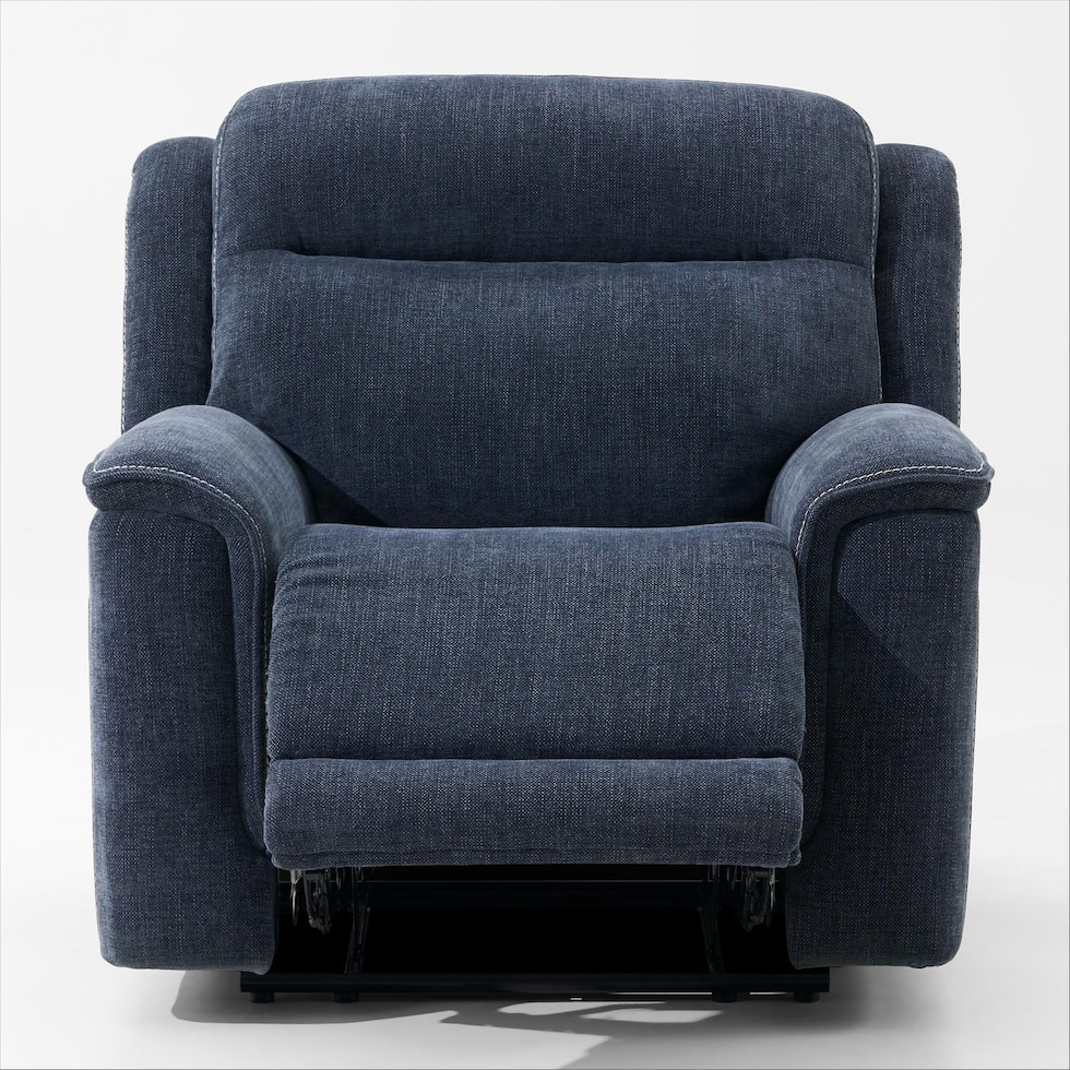 alto blue recliner   