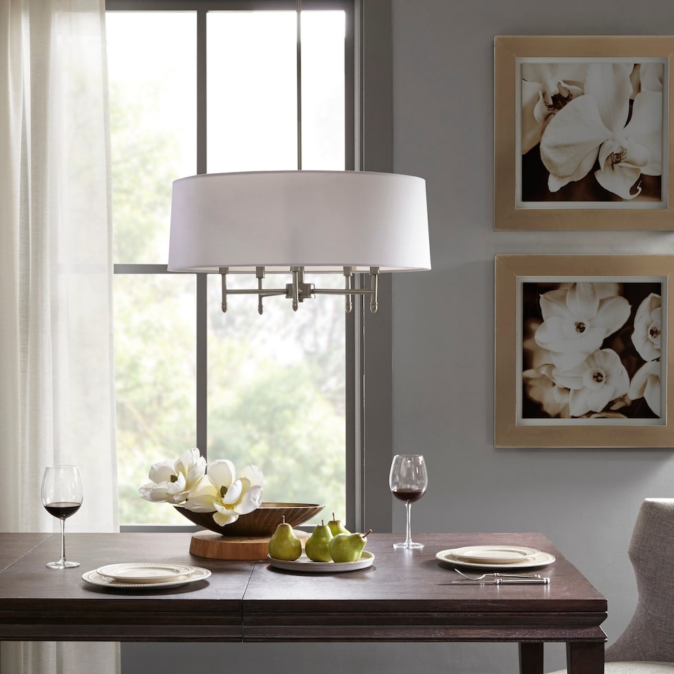 alturas white silver chandelier   